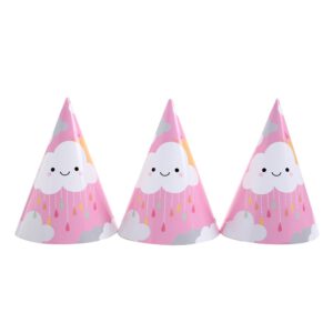 כובעים ליום הולדת - עננים לבנות