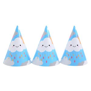 כובעים ליום הולדת - עננים לבנים