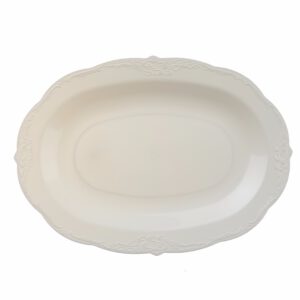 מגש פלסטיק וינטג' - קרם