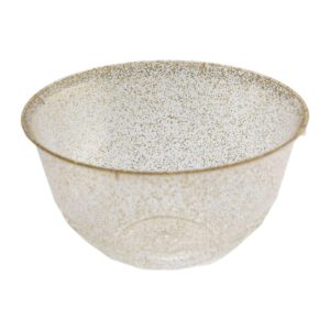 קערות פלסטיק וינטג' - זהב נוצץ