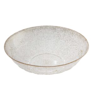 קערות פלסטיק וינטג' - זהב נוצץ