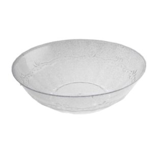 קערות פלסטיק וינטג' - כסף נוצץ