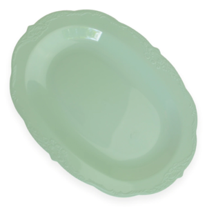 מגש פלסטיק וינטג' - ירוק מנטה