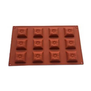 תבנית סיליקון כרית - 12 שקעים