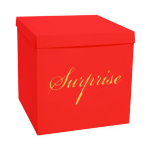 קופסת הפתעה מתפוצצת - אדום