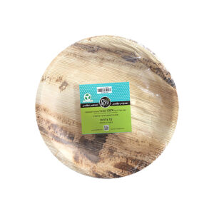 צלחות עגולות מענפי דקל 25 ס"מ