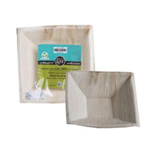 קערות מרובעות מענפי דקל