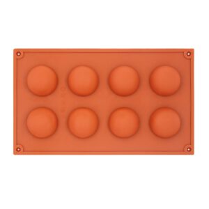 תבנית סיליקון עיגולים - 8 שקעים