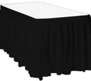 חצאית שולחן - שחור