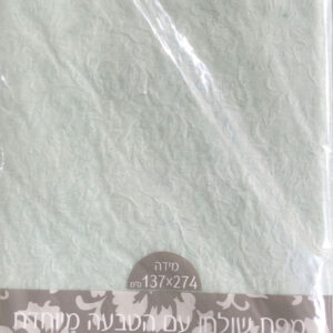 מפת שולחן עם הטבעה מיוחדת - ירוק מנטה