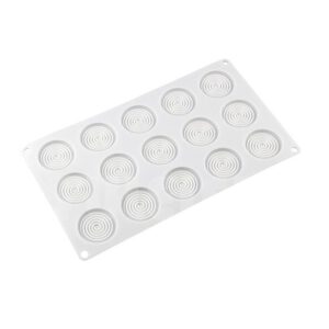 תבנית סיליקון ספירלה - 15 שקעים