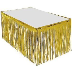 חצאית שולחן חוטים - זהב