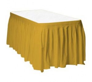 חצאית שולחן - זהב