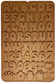 תבנית סיליקון אותיות - פונט אלה