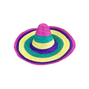 כובע סומבררו מקסיקני צבעוני
