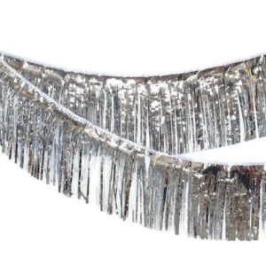 שרשרת פרנזים ורוד מקרון - כסף