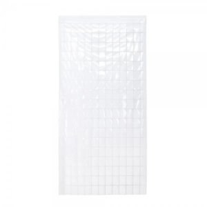 וילון ריבועים - לבן