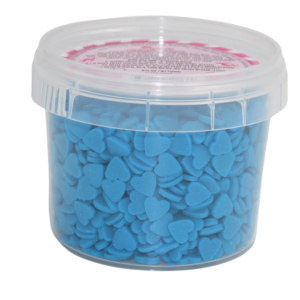 סוכריות לקישוט לבבות - כחול