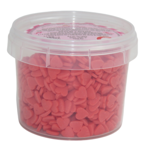 סוכריות לקישוט לבבות - אדום