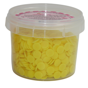 סוכריות לקישוט עיגולים - צהובים