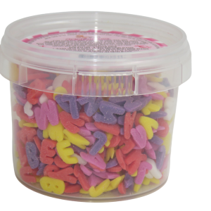 סוכריות לקישוט - מיקס אותיות אנגלית