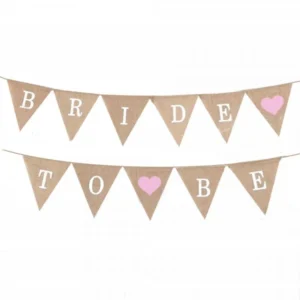 שרשרת דגלים יוטה - BRIDE TO BE