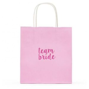 שקית נייר ורודה - TEAME BRIDE