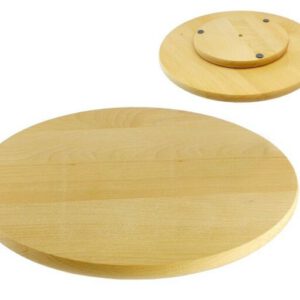 מעמד לעוגה מסתובב מעץ