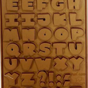 תבנית סיליקון אותיות באנגלית - פונט לונה