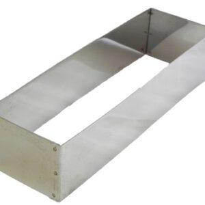 מסגרת נירוסטה אינגליש קייק (רינג מלבן) 26X7.5X10 ס"מ