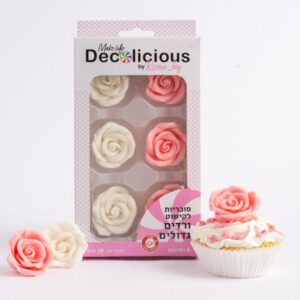 סוכריות לקישוט - ורדים גדולים