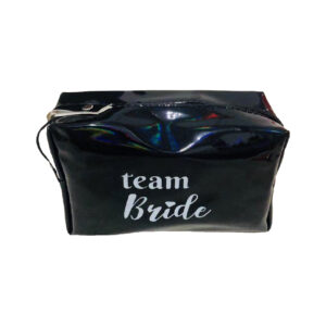 תיק איפור TEAM BRIDE - שחור מטאלי