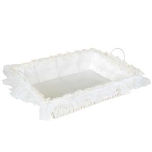 סלסלה מלבנית - בד סאטן