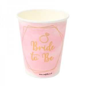 כוסות נייר - BRIDE TO BE