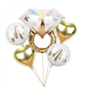 סט 5 בלונים חתונה