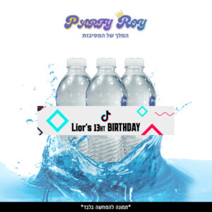 מדבקות לבקבוקים - ‏‏‏‏TIKTOK דוגמה 2 (6 יח')