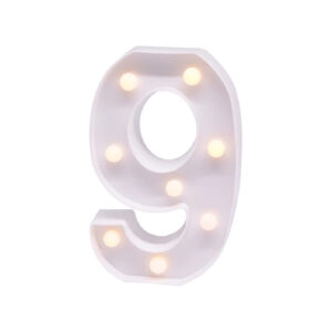 מנורת לד מספר - 9