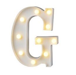 מנורת לד אות - G
