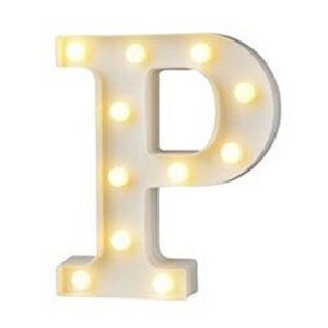 מנורת לד אות - P