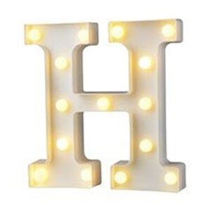 מנורת לד אות - H