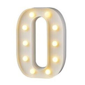 מנורת לד אות - O