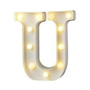 מנורת לד אות - U
