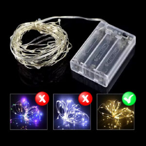 שרשרת לדים 5 מטר - אור צהוב