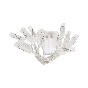 שרשרת אורות לתלייה - אטבי כביסה