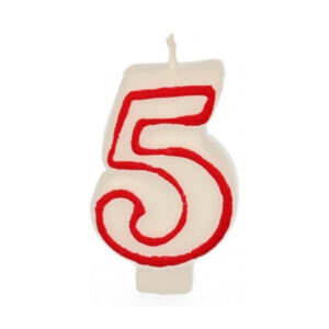 נר יום הולדת מספר 5