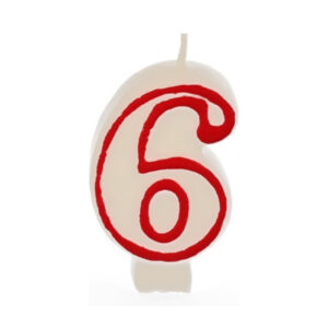 נר יום הולדת מספר 6