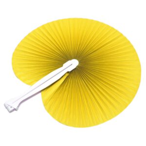 מניפות פלסטיק - צהוב