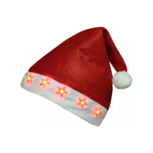 כובע סנטה קלאוס עם אורות