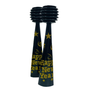 2 חצוצרות לחיצות זהב - HAPPY NEW YEAR