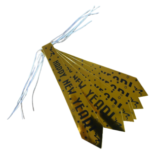 6 עניבות HAPPY NEW YEAR זהב